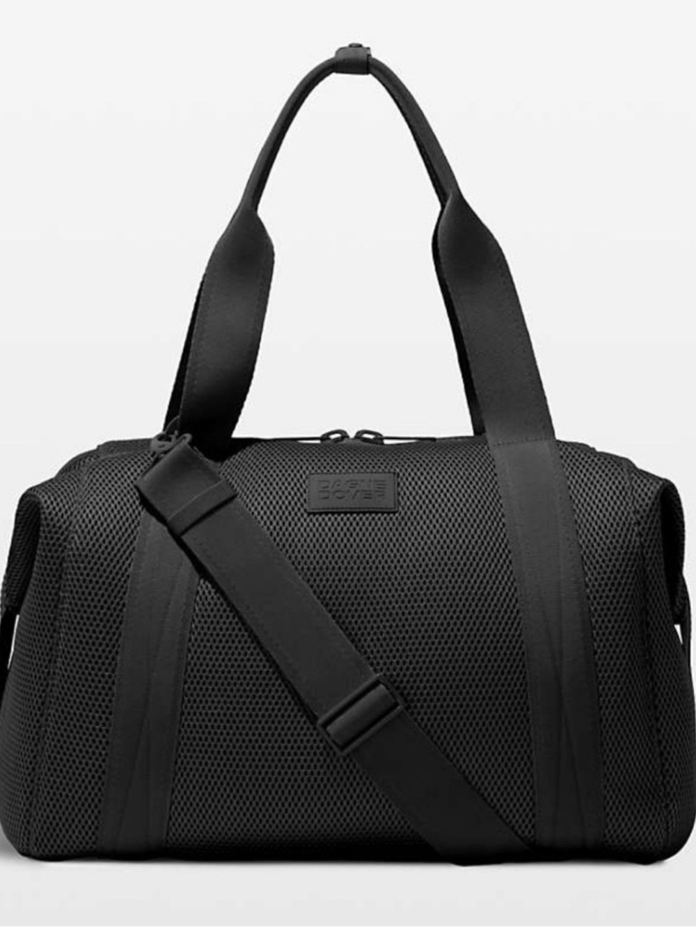 Dagne Dover Black Mesh Landon Duffel Bag in Onyx Air Mesh (Unisex) large size